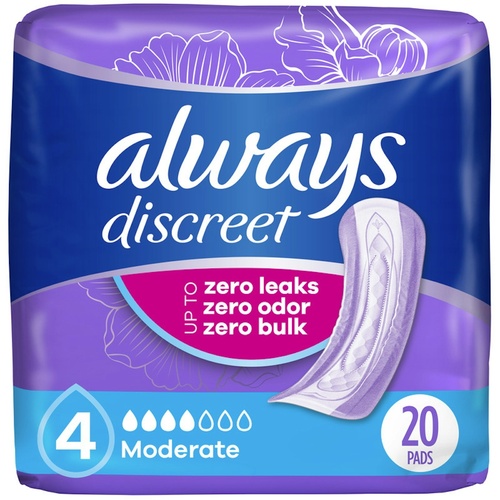 ALWAYS SAVE DSCRT MODERATE ABSRBNC       1 COUNT