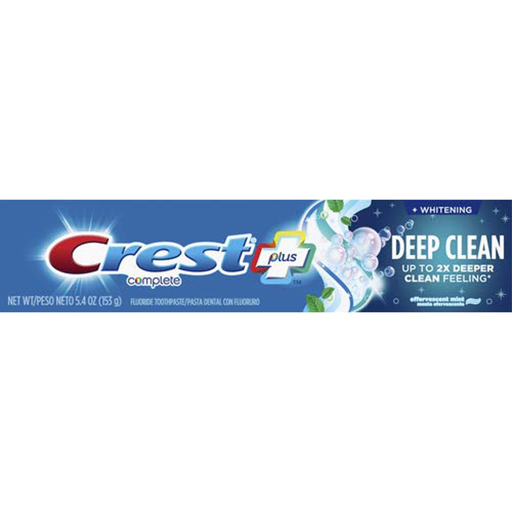 Crest Whitening Plus Deep Clean Effervescent Mint Toothpaste 5 OZ