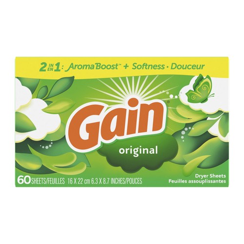 GAIN ORIGINAL FABRIC SHEETS              60 COUNT