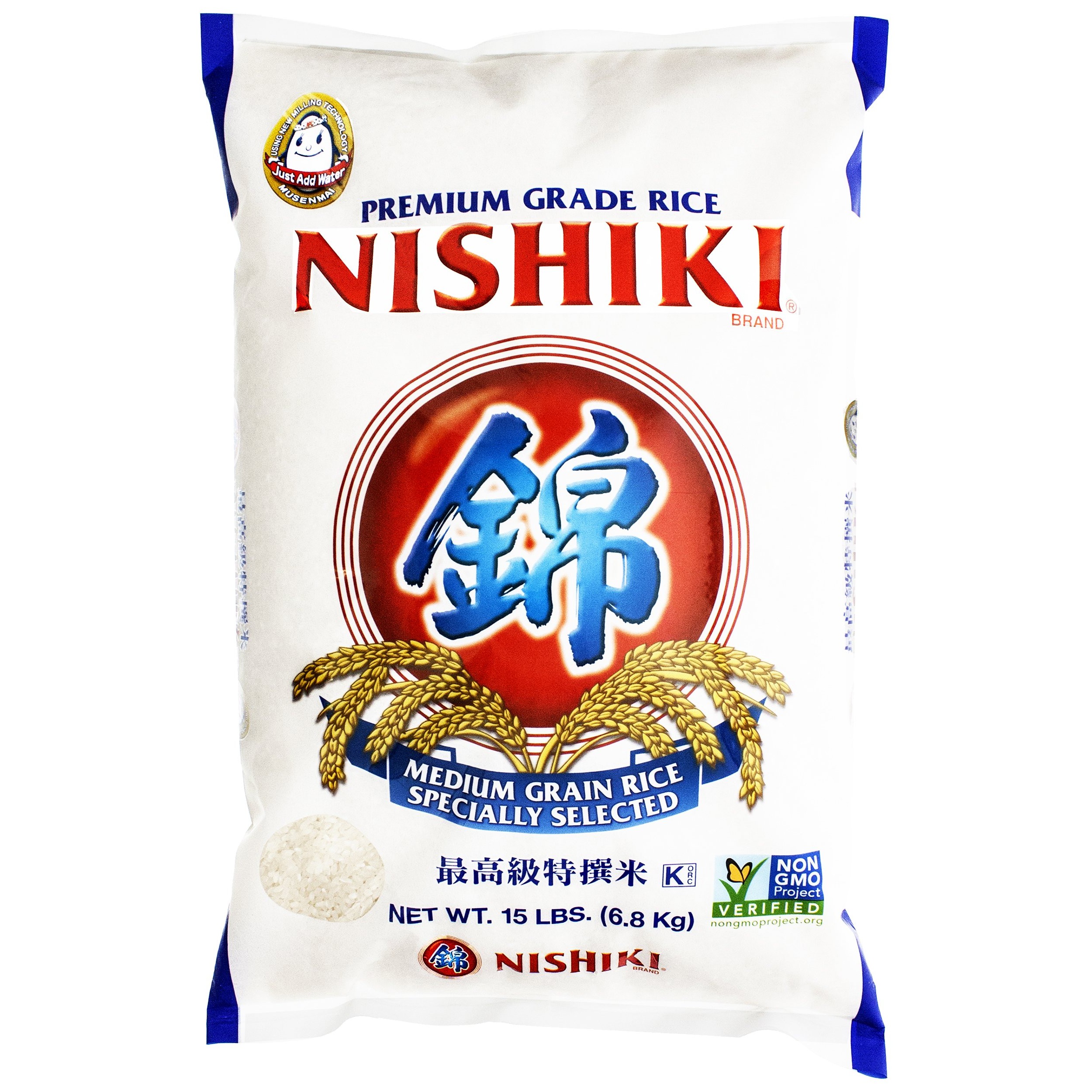 Nishiki Premium Rice Medium Grain 15 LBS