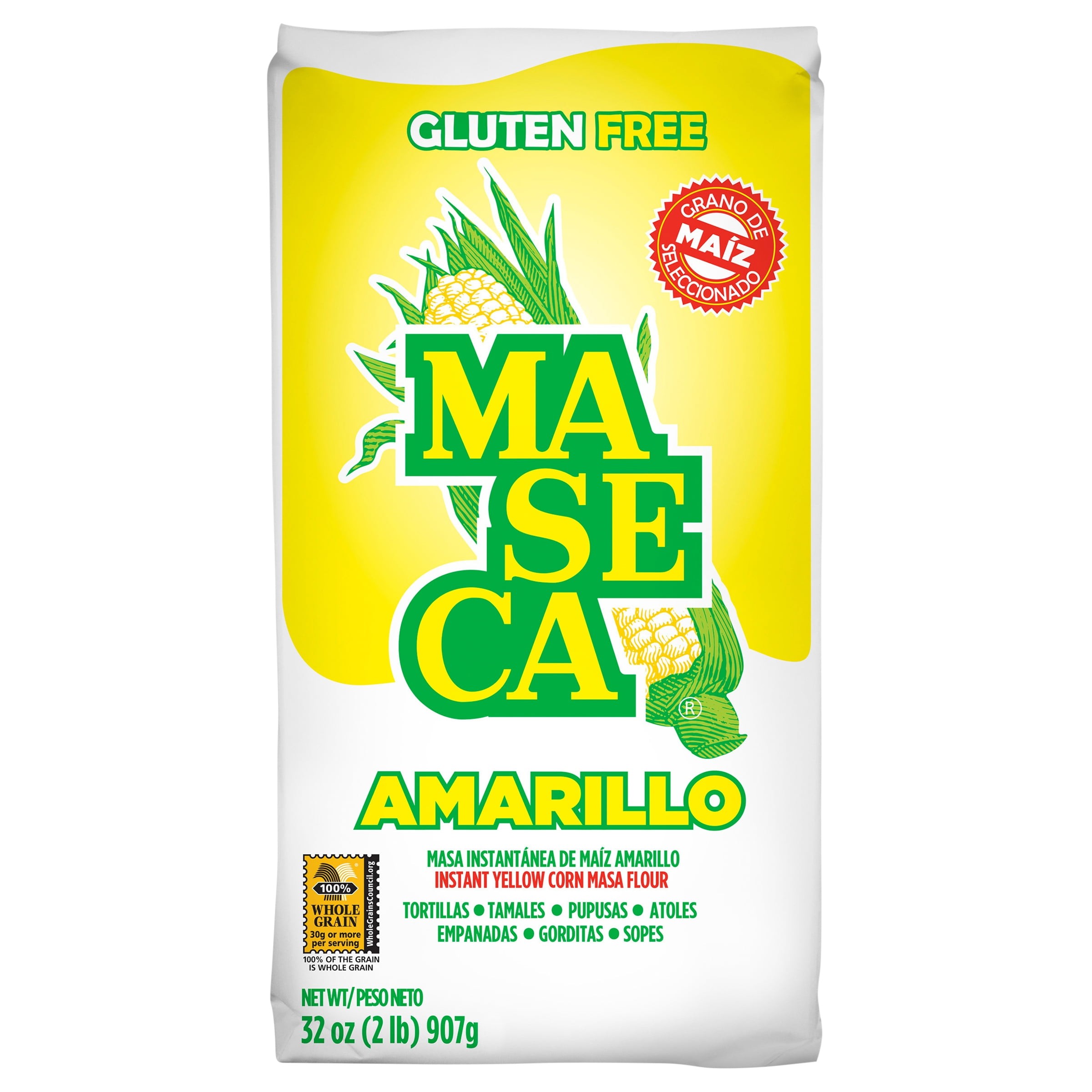 MASECA INSTANT YELLOW CORN MASA FLOUR 2.2 Lbs