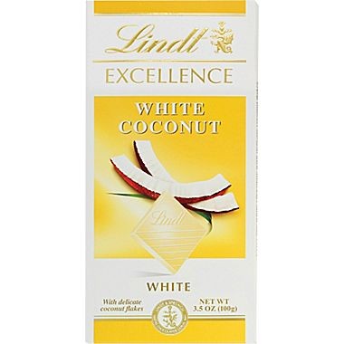 LINDT WHITE COCONUT CHOC 0.22 LBS