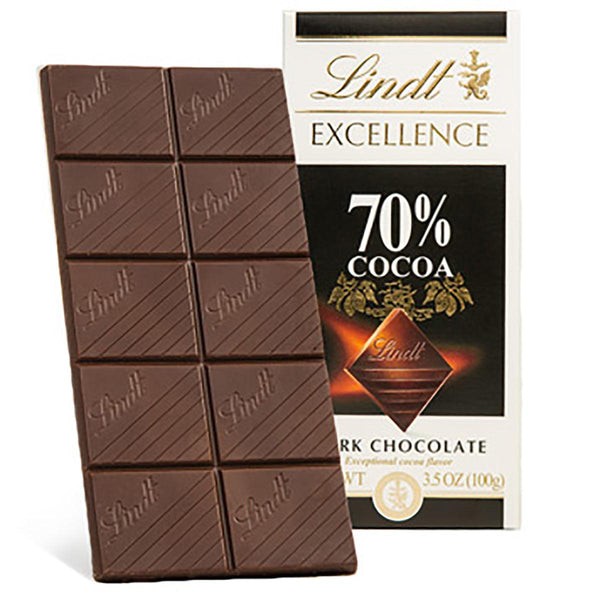 LINDT SMOOTH 70% COCOA DARK 0.19 Lbs