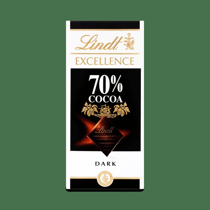 Lindt Excellence Dark 70% Cocoa 0.22 Lbs