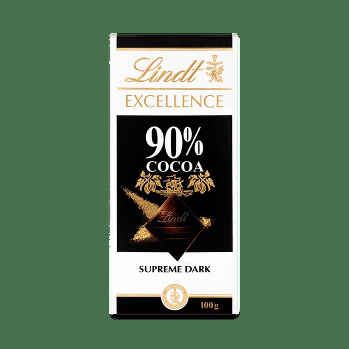 Lindt Excellence Supreme Dark 90% Cocoa 0.19 Lbs