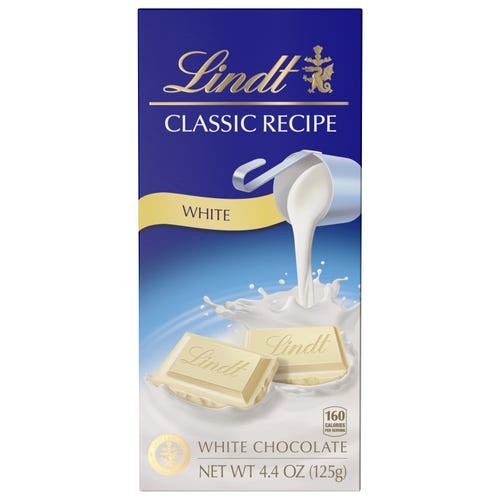 LINDT WHITE CHOCOLATE 4.4 OZ