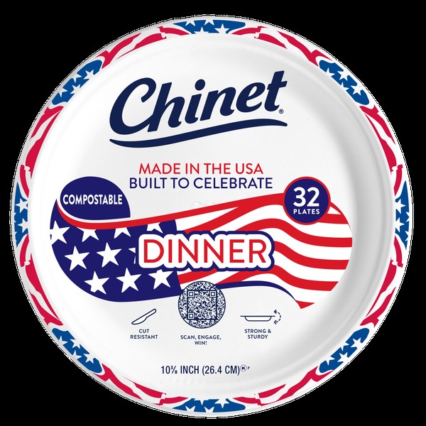 CHINET DINNER PLATE 32 COUNT