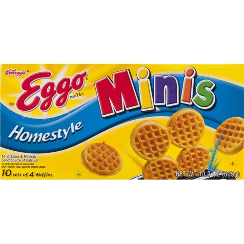 KELLOGGS EGGO MINI WAFFLES HMSTL 40C 10 COUNT