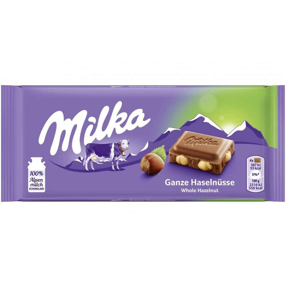 MILKA WHOLE HAZELNUTS CHOCOLATE 0.22 Lbs