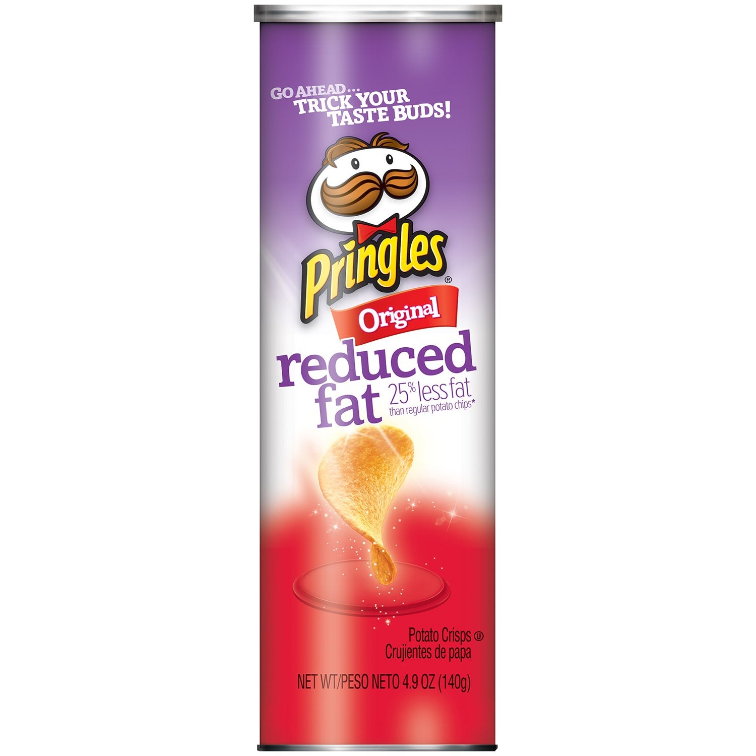 Pringles Reduced Fat Original Potato Crisps 4.9 OZ