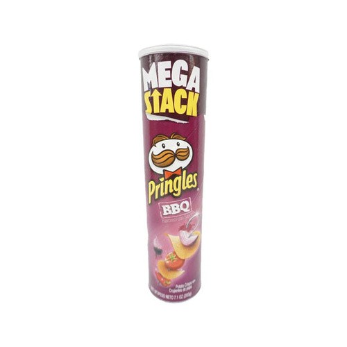 Pringles BBQ Megastack Potato Crisps 7.16 OZ