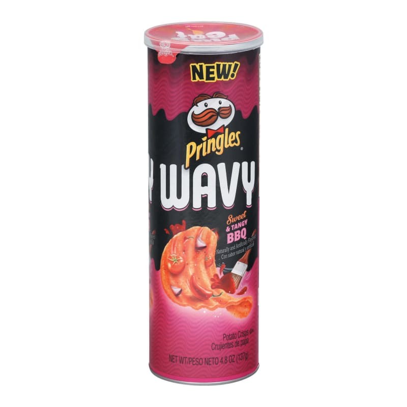 PRINGLES WAVY SWEET TANGY BBQ 4.8 OZ