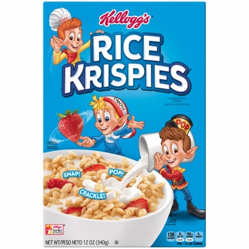 KELLOGS RICE CRISPIES CEREAL 12 OZ
