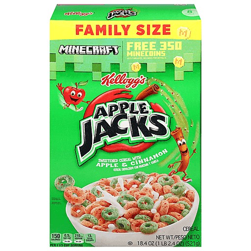 KELLOGGS APPLE JACKS                     1 OZ
