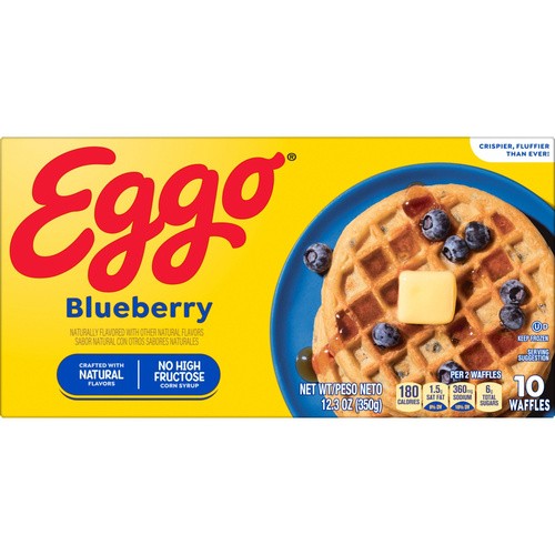 KELLOGGS EGGO MINI WAFFLES BLBRY 40C 10 COUNT