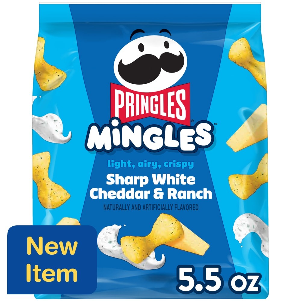 PRINGLES MINGLES SHRP WHT CHD&RANCH 5.5 OZ