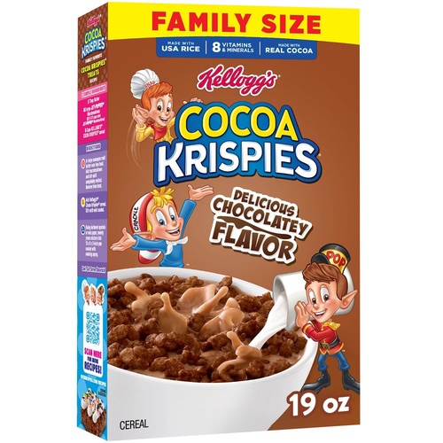 KELLOGG'S COCOA KRISPIES FAMILY SIZE     19 OZ