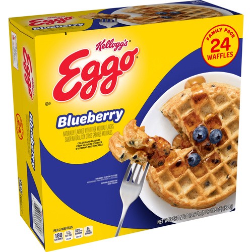 KELLOGGS EGGO BLUEBERRY WAFFLE 24 COUNT