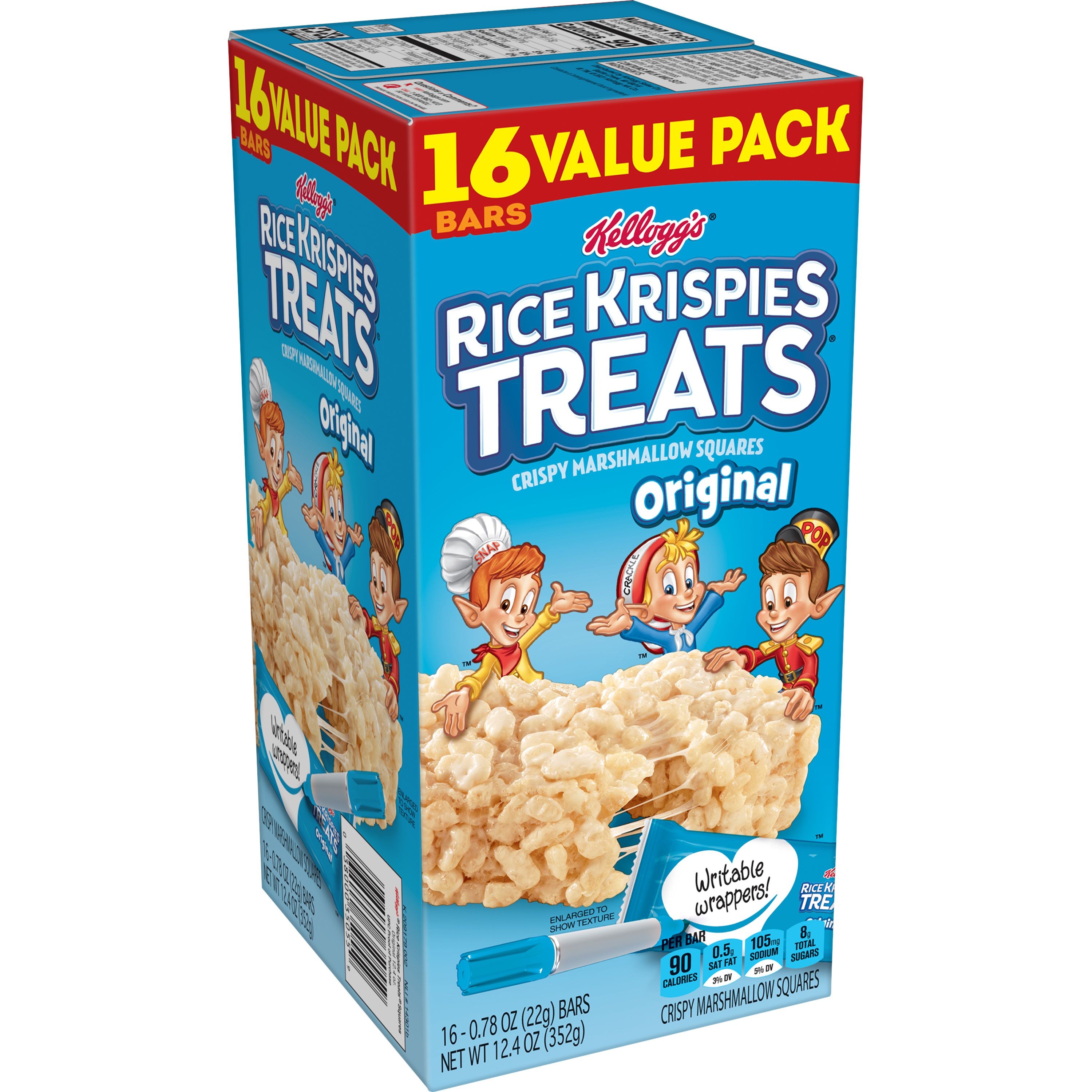 KELLOGGS RICE KRISPIE TREATS             12.4 OZ