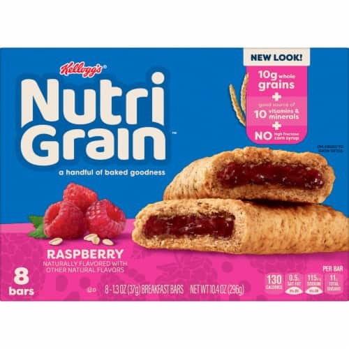 NUTRI GRAIN RASPBERRY BAR 10.4 OZ