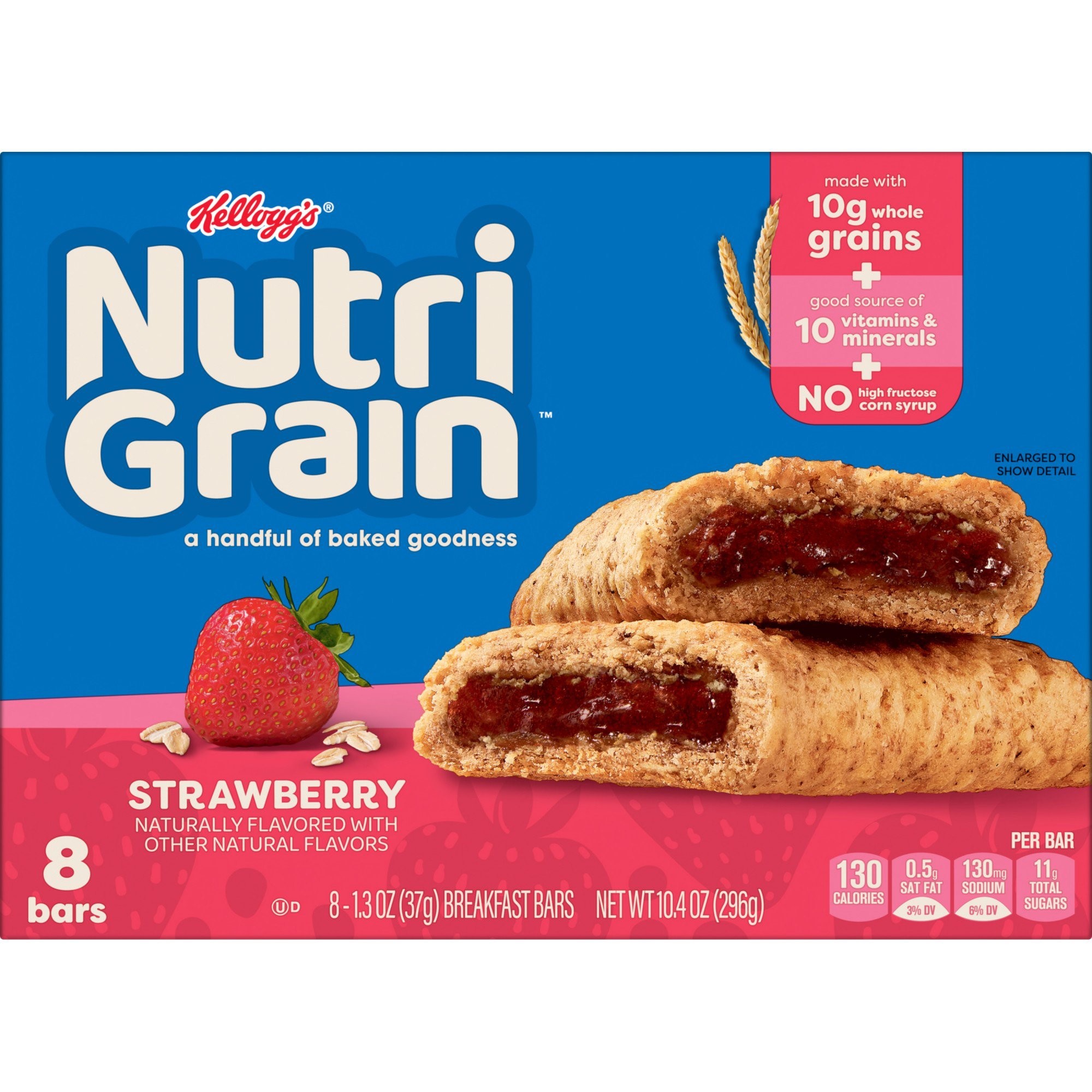 NUTRI GRAIN STRAWBERRY BAR 10.4 OZ