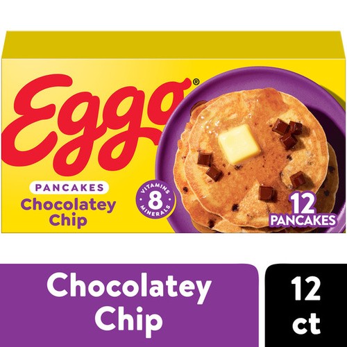 KELLOGGS EGGO CHOC CHP PANCAKE 12 COUNT