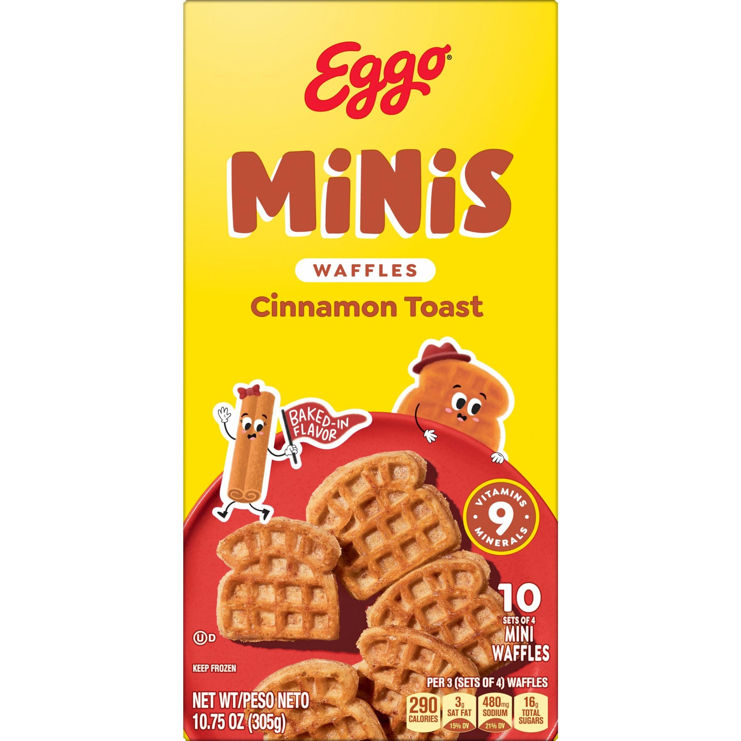 KELLOGGS EGGO MINI CIN TOAST WAFFLE 10 COUNT
