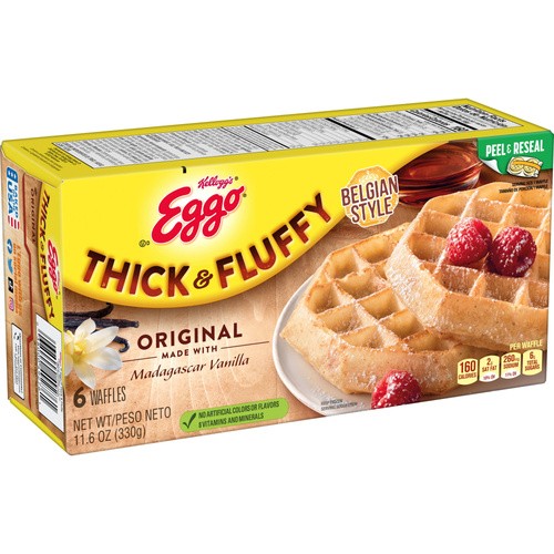 KELLOGGS EGGO THICK ORIGINAL WAFFLE 6 COUNT