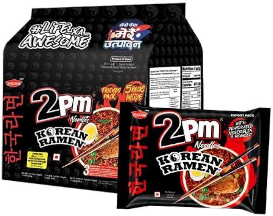 2PM Korean Ramen Chicken Flavored Noodles Family Pack  5 PACK