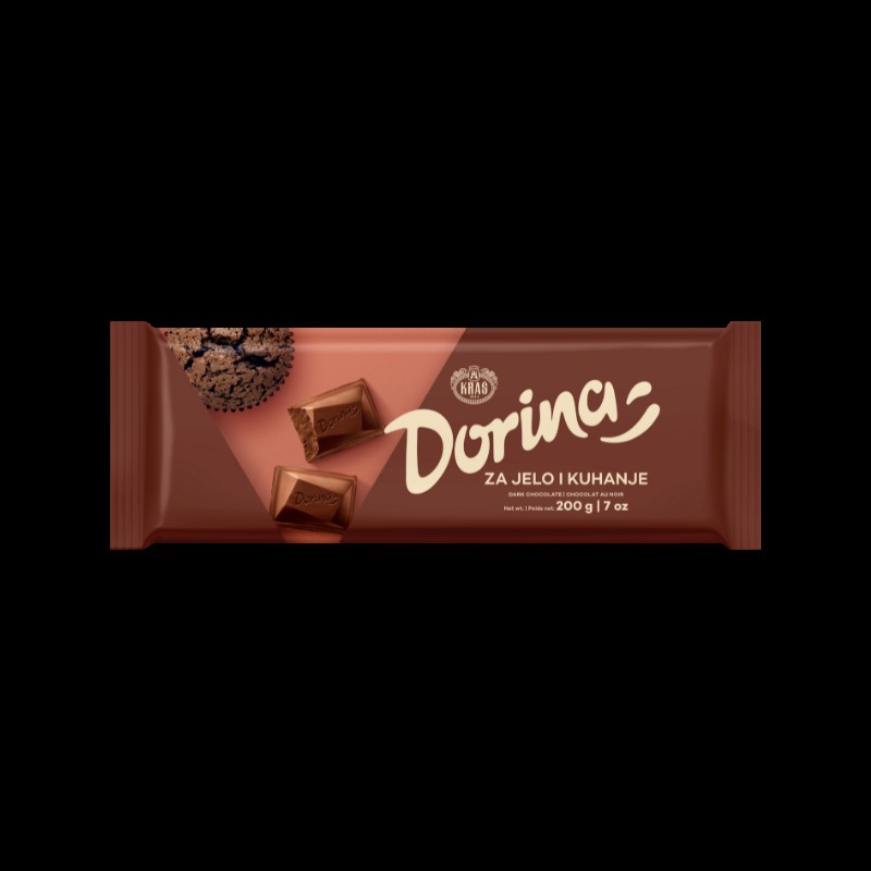 KRAS DORINA DARK CHOCOLATE 200 GM