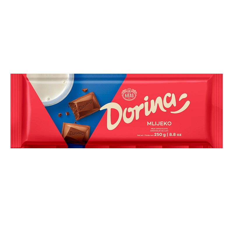 KRAS DORINA MILK CHOCOLATE 250 GM