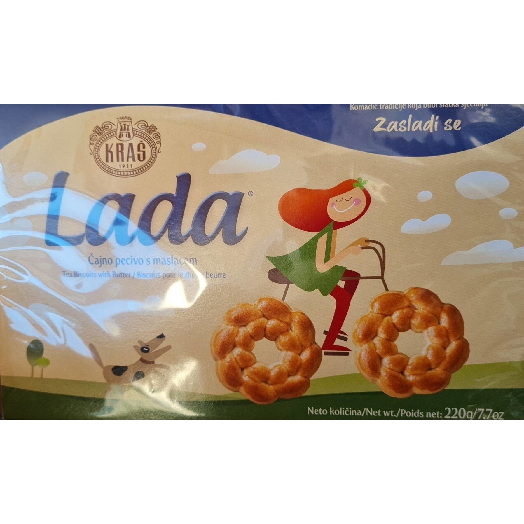 KRAS LADA BUTTER BISCUIT 220 GM