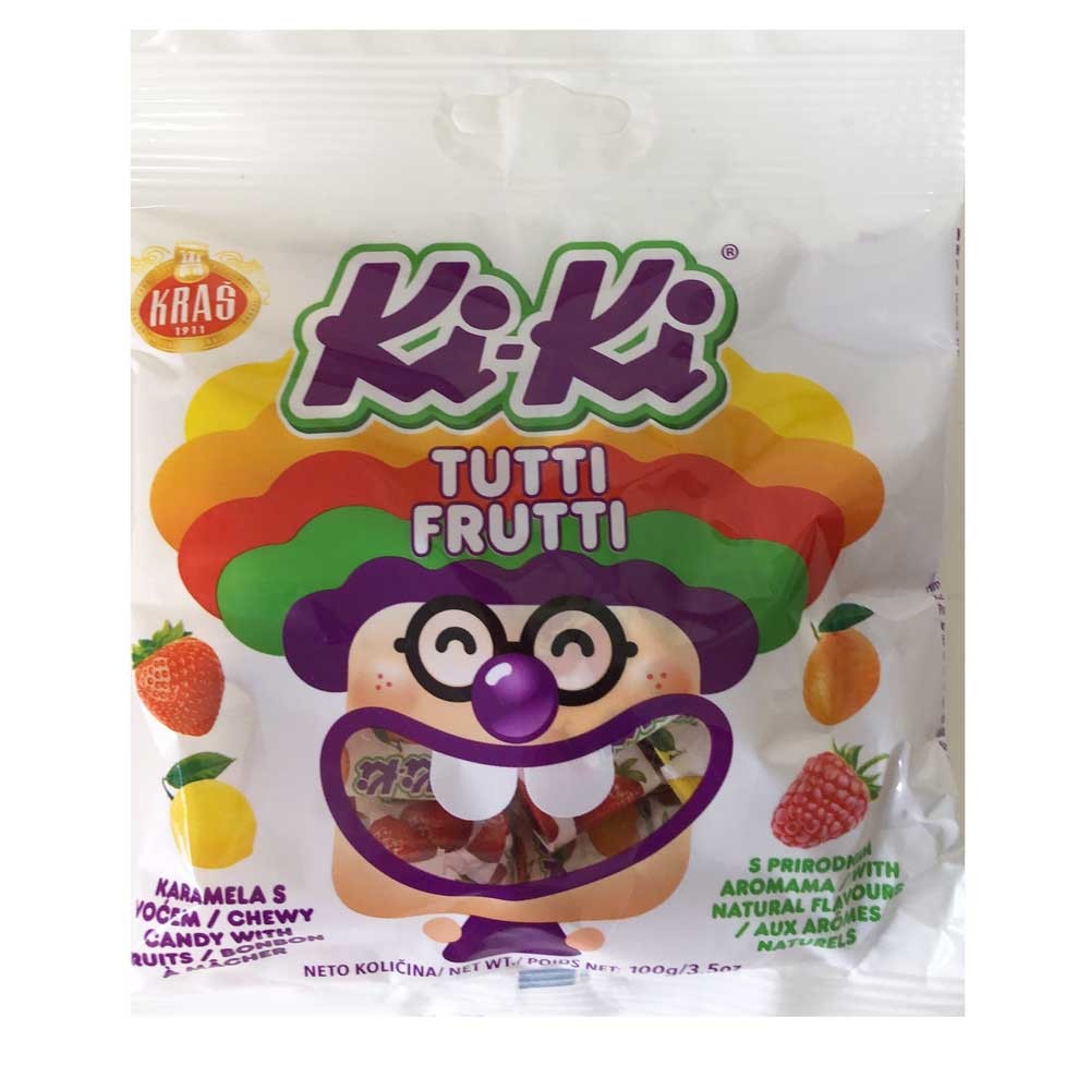 KRAS KIKI TUTTI FRUITI CANDY 100 GM