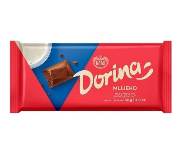 KRAS DORINA MILK CHOCOLATE 80 GM