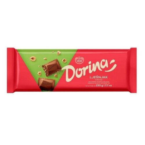 KRAS DORINA HAZELNUT (LJESNJAK) CHOCOLATE 220 GM