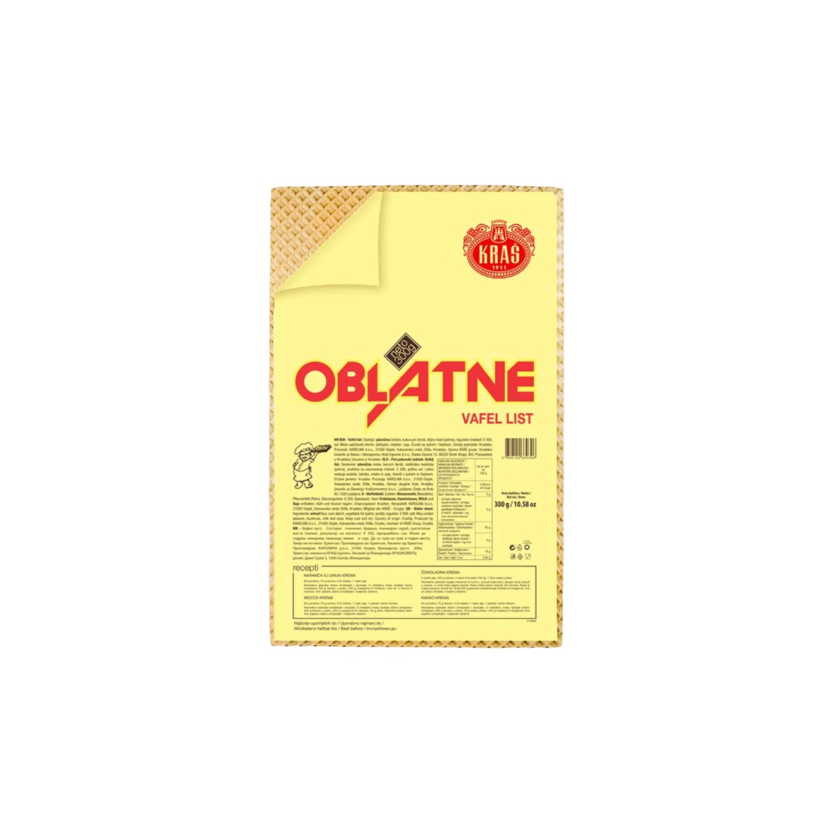 KRAS OBLATNE WAFER SHEETS 29 OZ