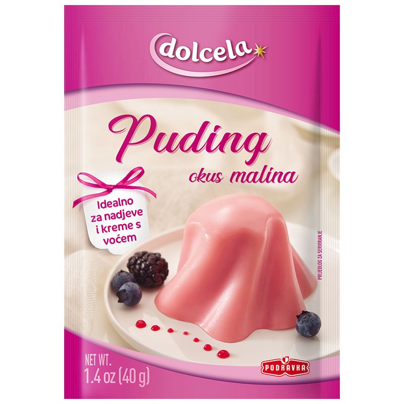 PODRAVKA PUDDING RASPBERRY 40 GM