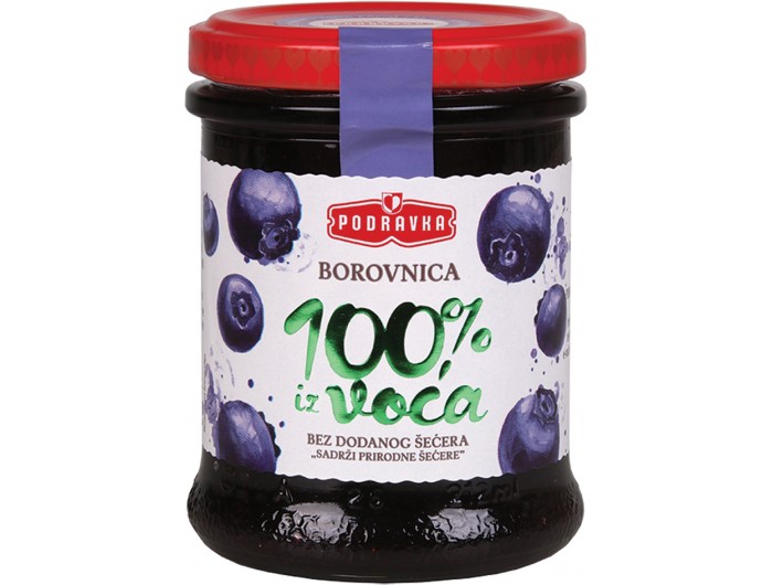 PODRAVKA BLUEBERRY PRESERVE 240 GM