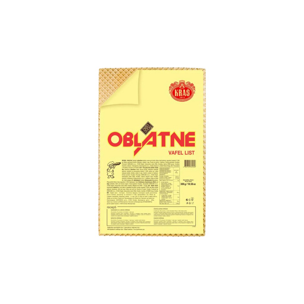 KAROLINA OBLATNE WAFERS SHEET 300 GM