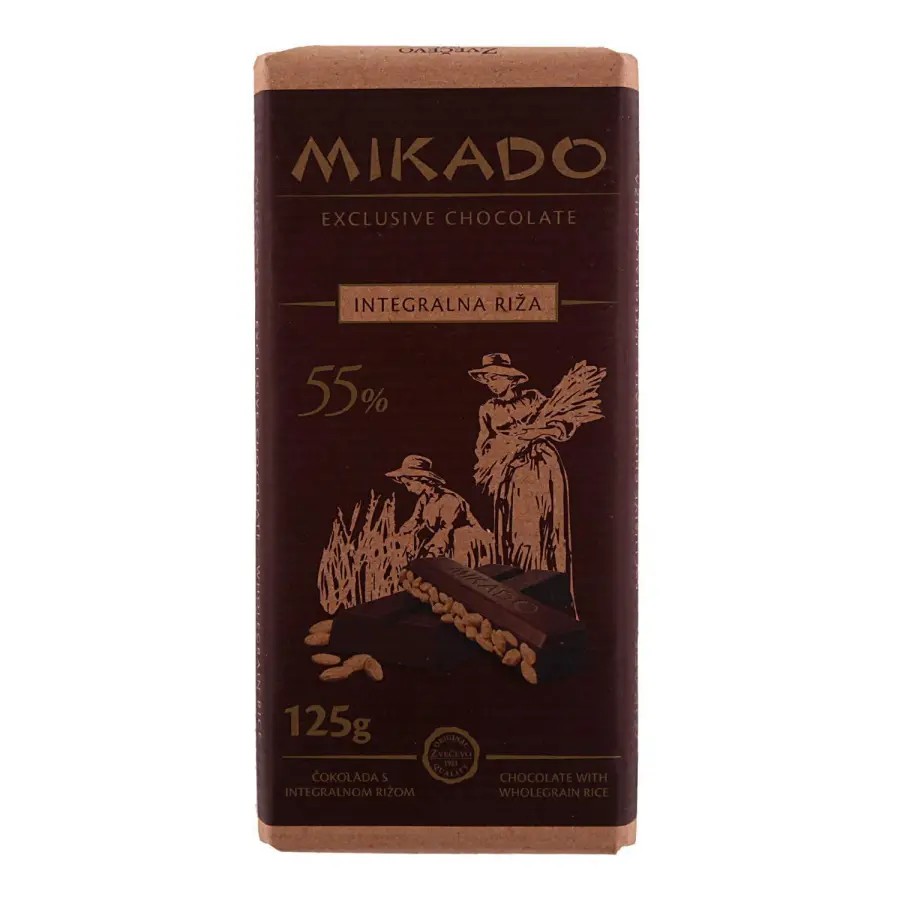 MIKADO RIZA RICE CHOCOLATE 125 GM