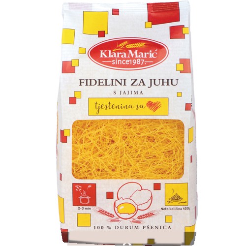 KLARA MARIC FIDELINI FOR SOUP DRUM WHEAT 400 GM