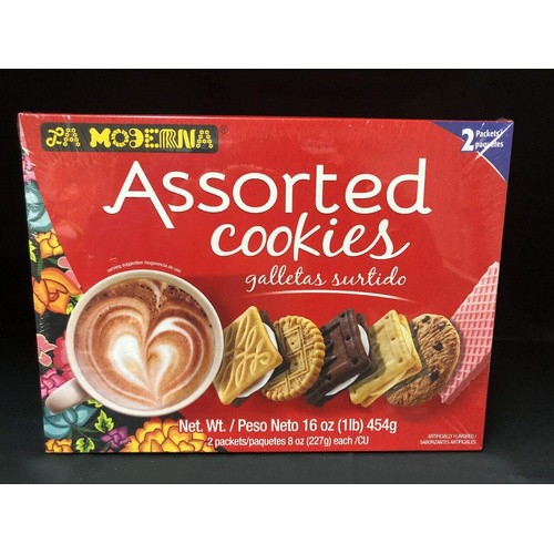 LA MODERNA ASSORTMENT COOKIES            16 OZ