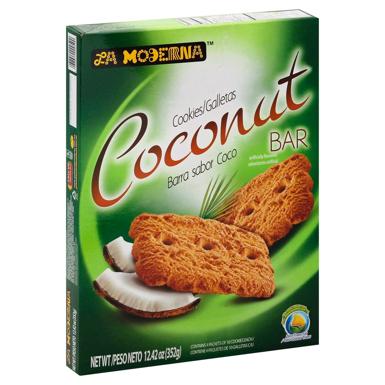 LA MODERNA COCONUT BR COOKIES 12.42 OZ