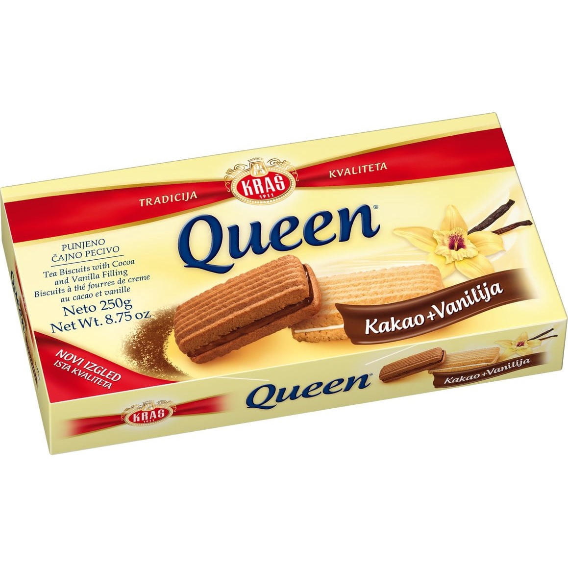 KRAS QUEEN COCOA BISCUITS 250 GM