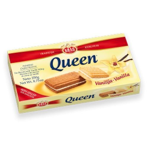 KRAS QUEEN VANILLA BISCUITS 250 GM