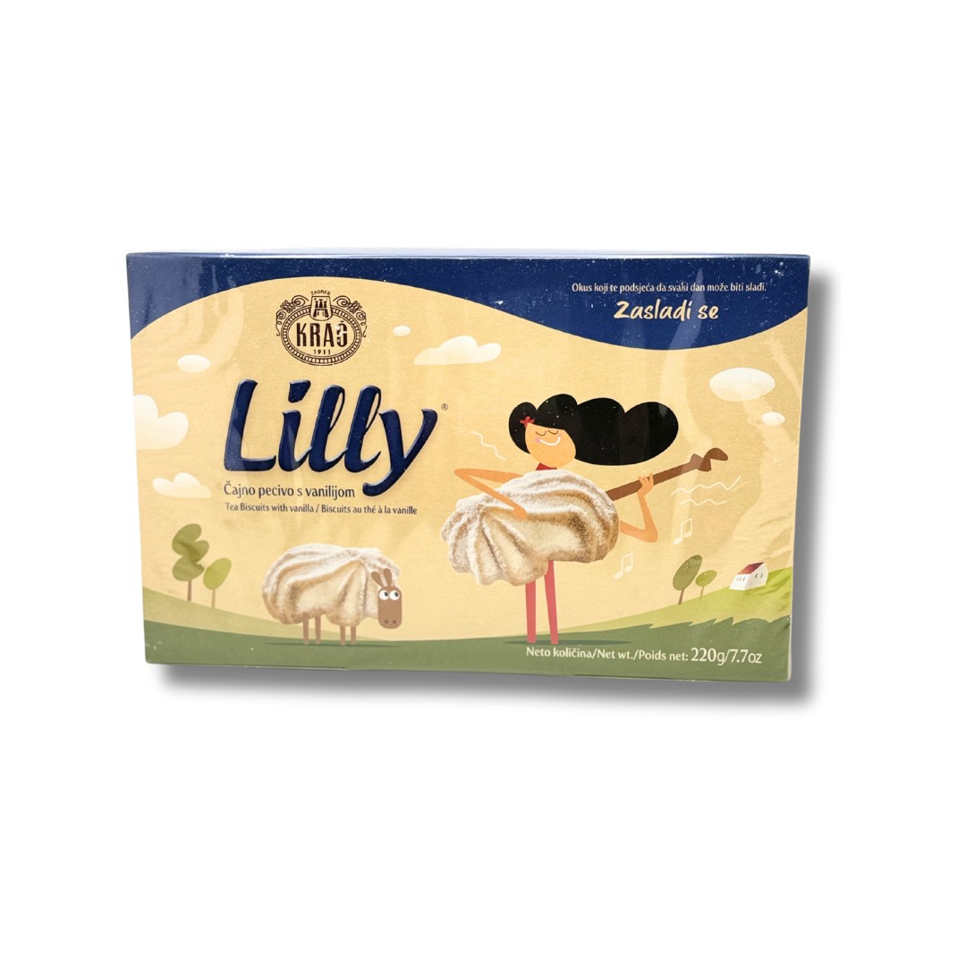 KRAS LILLY VANILLA BISCUITS 220 GM