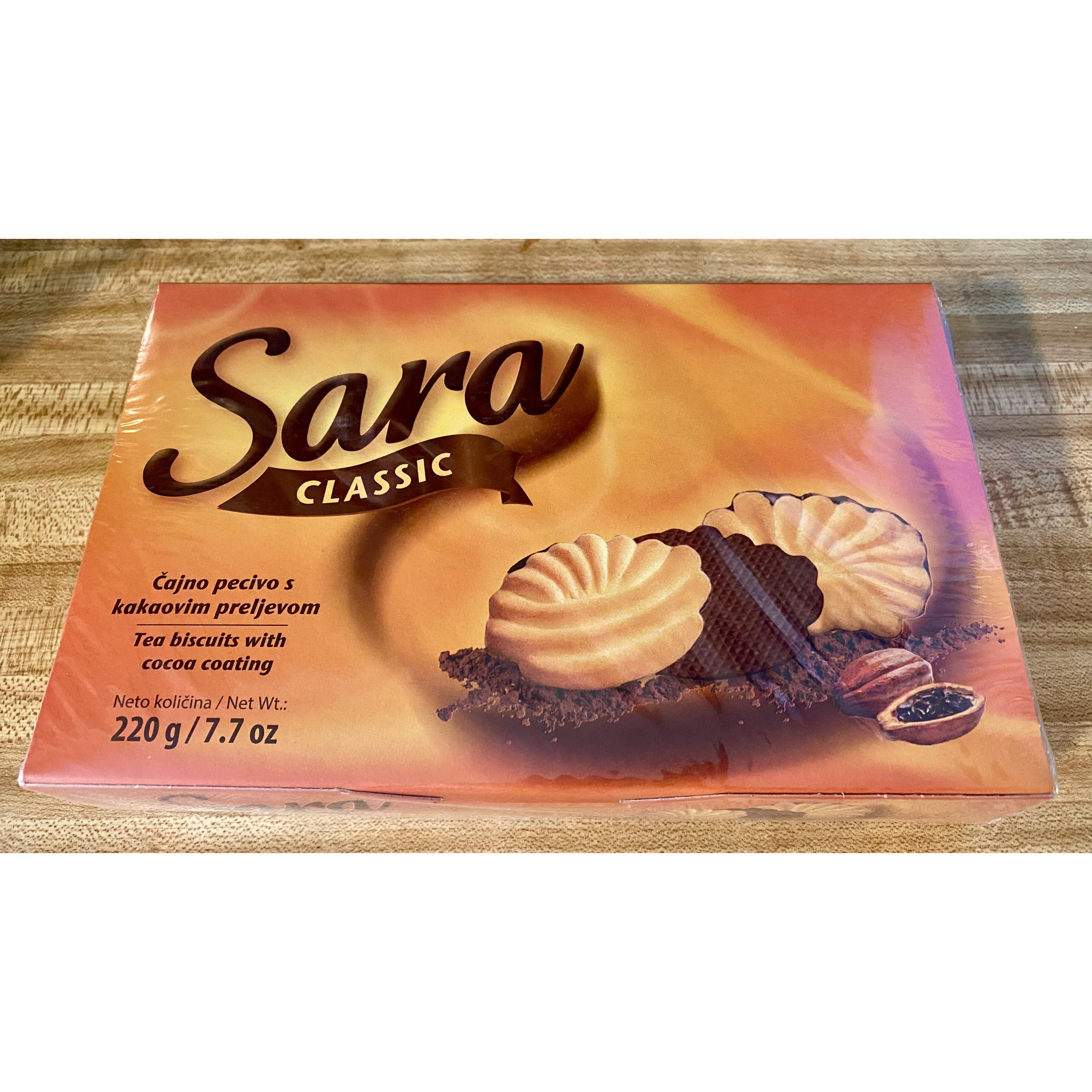 KRAS SARA CLASSIC CHOCOLATE COVER BISCUIT 220 GM