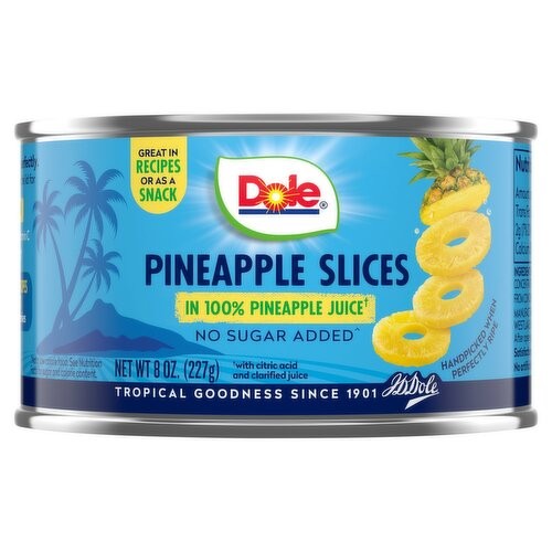 DOLE PINEAPPLE SLICES 8 OZ