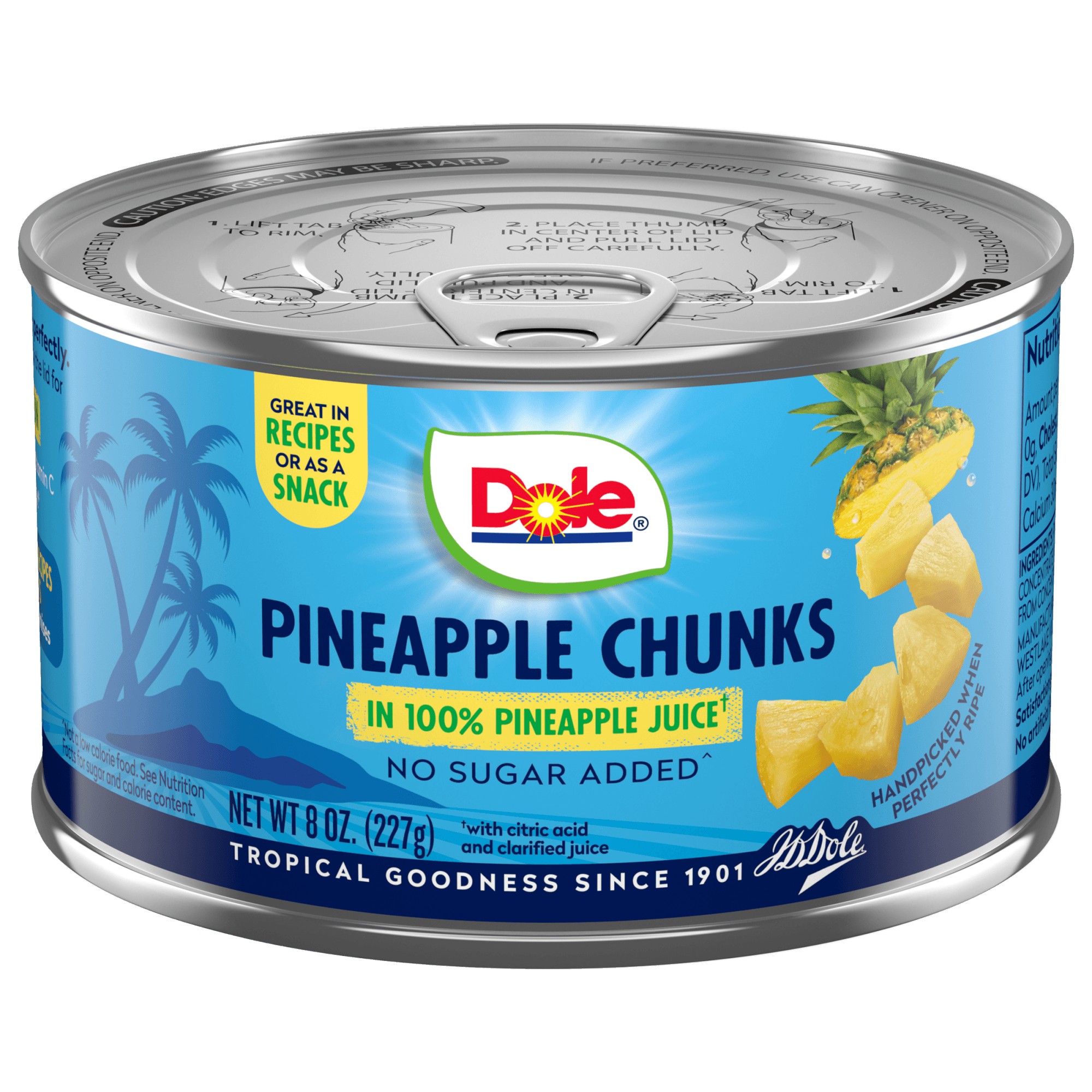 DOLE PINEAPPLE CHUNKS 8 OZ