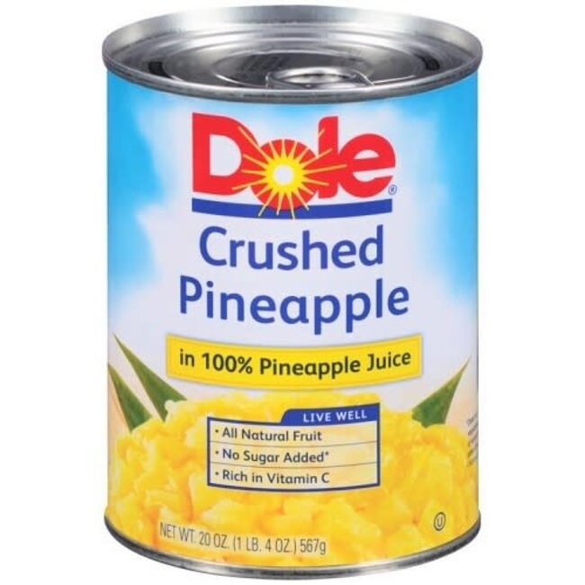 DOLE PINEAPPLE CRUSHED 20 OZ